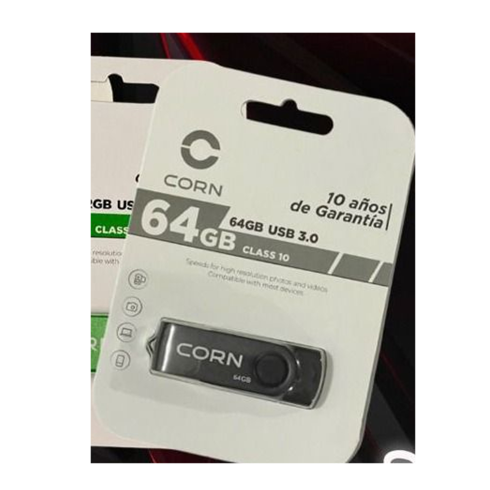 Memoria USB 64 GB Class 10 Corn 